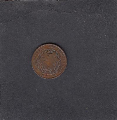Beschrijving: 1 Cent WILLEM III small o